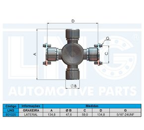 CRUZETA MB FORD VW  CZ264 / 5438-X